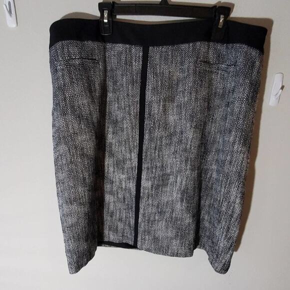 Talbots Tweed black white pencil skirt plus size 20W - Picture 3 of 9